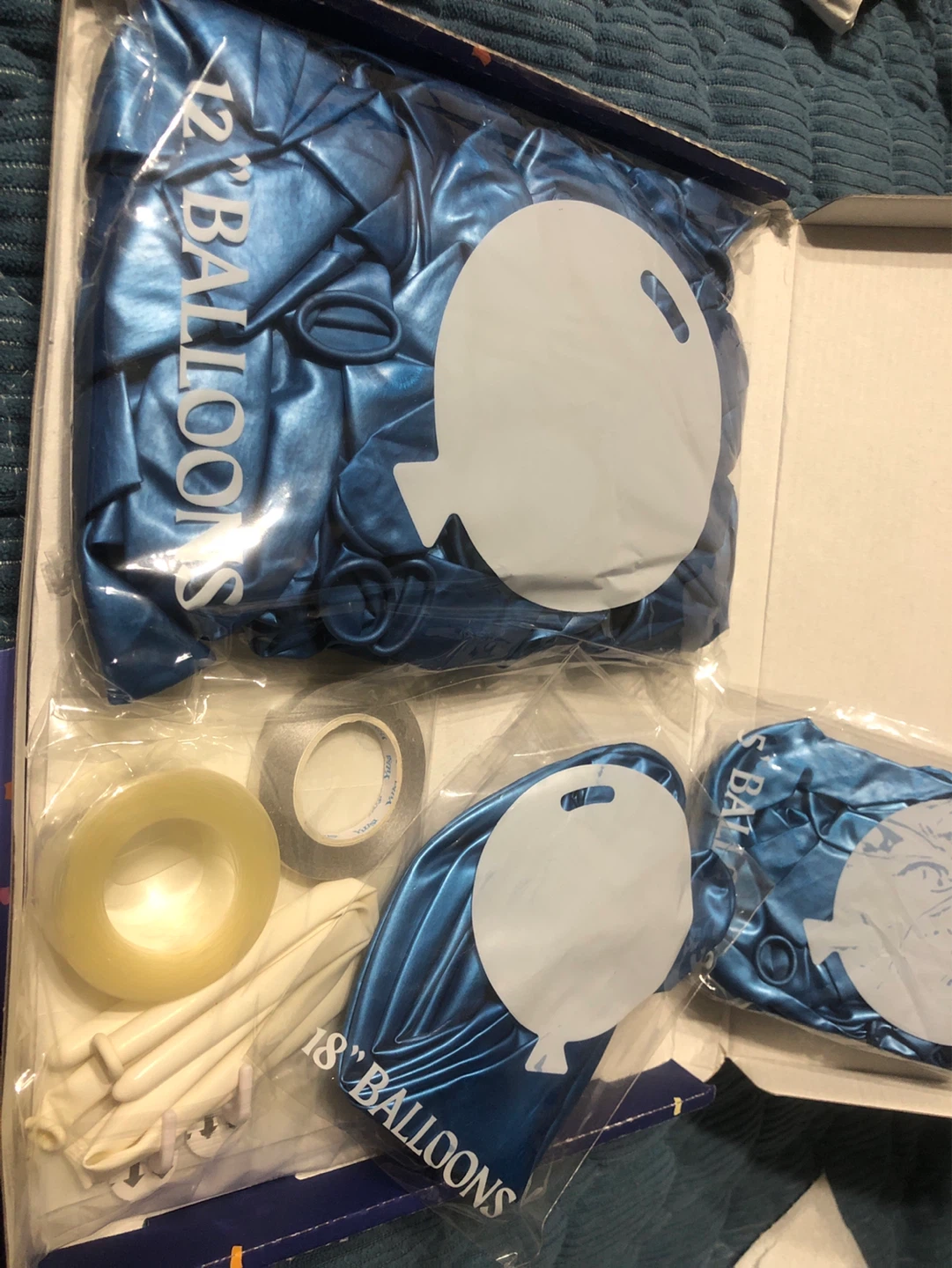 New/Metallic Blue Balloons Garland Kit!