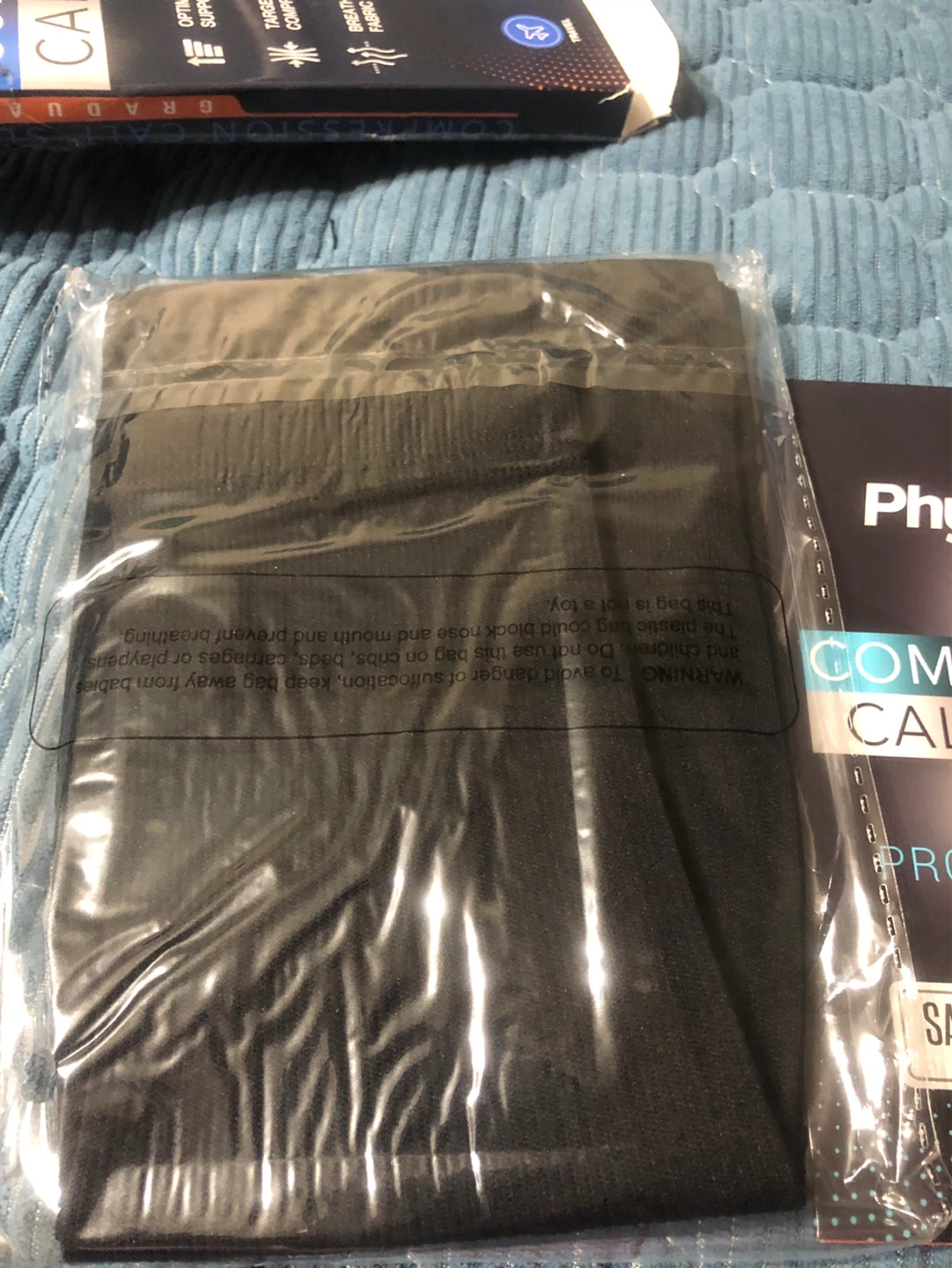 New-PhysiFlex Compression Calf Sleeve XL Black - photo 3