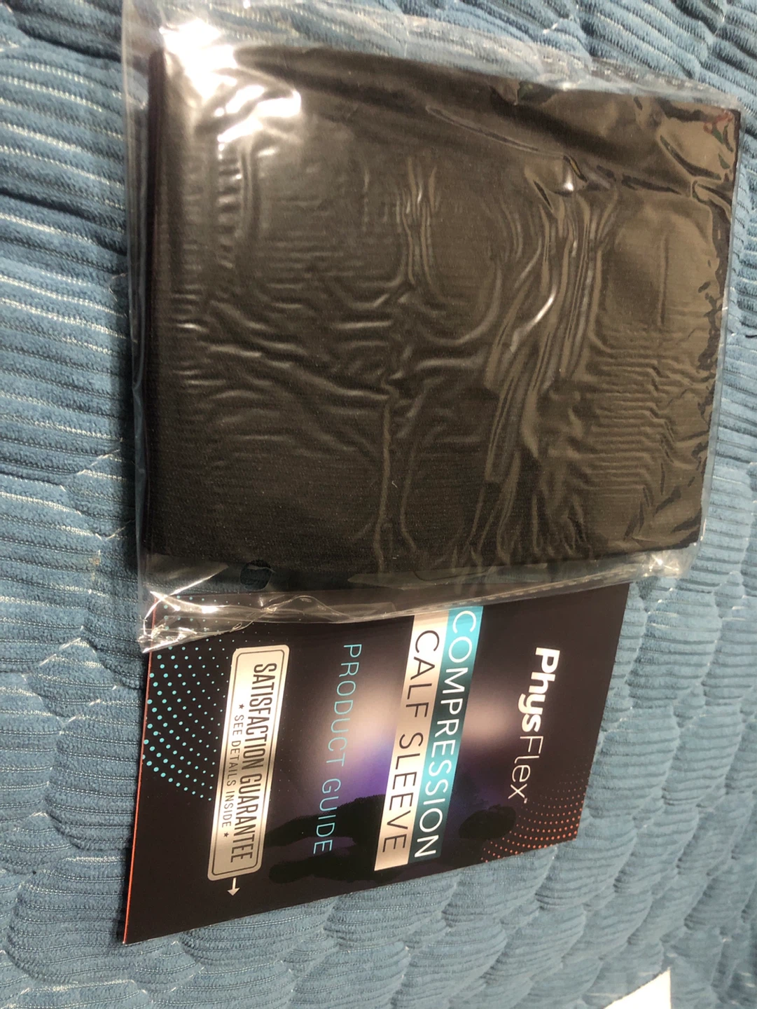 New-PhysiFlex Compression Calf Sleeve XL Black - photo 2