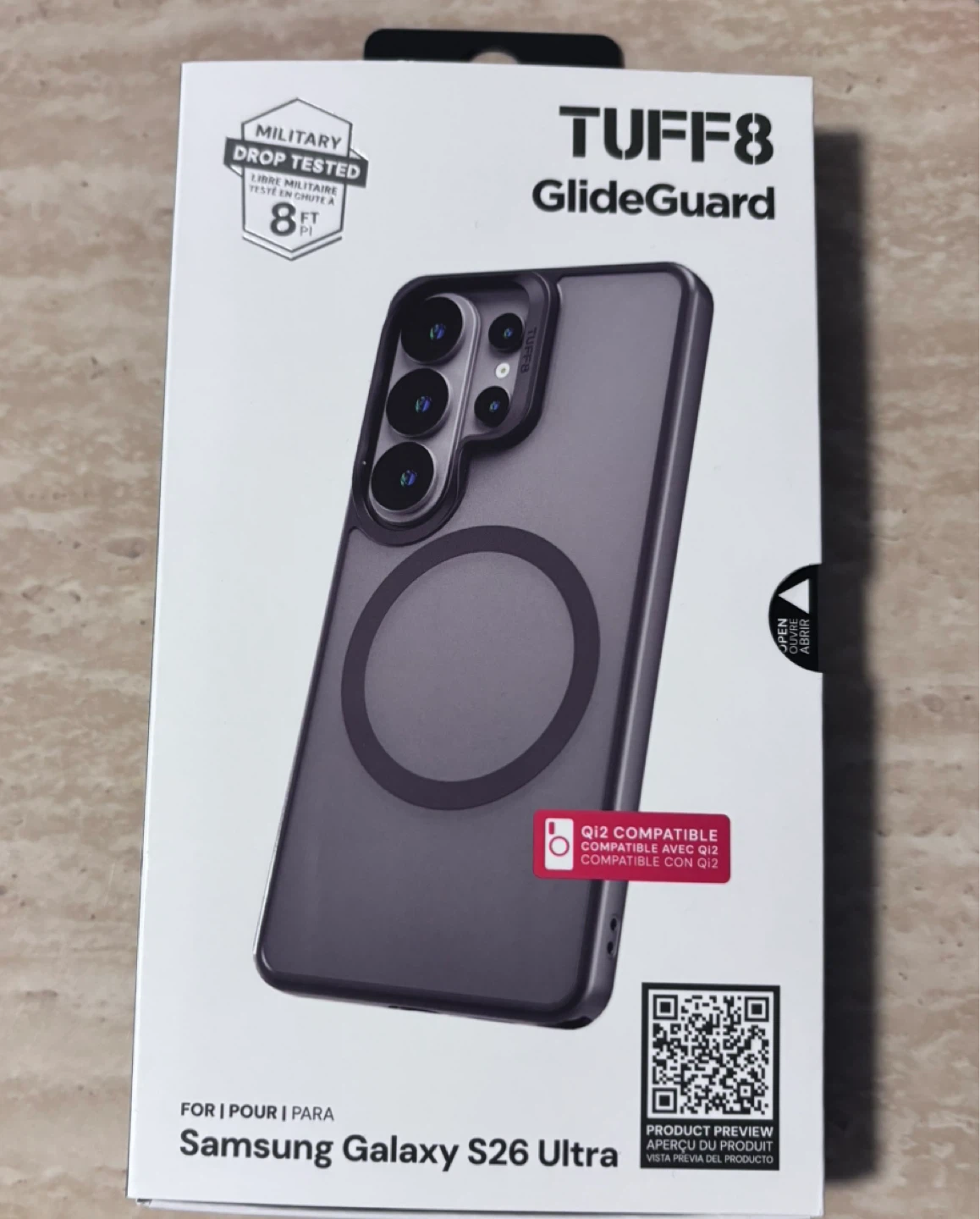 TUFF8 GlideGuard Case for Samsung Galaxy S26 Ultra
