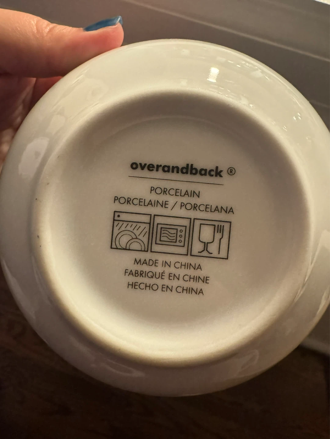 Set of 5 Over and Back Porcelain Bowls - photo 3