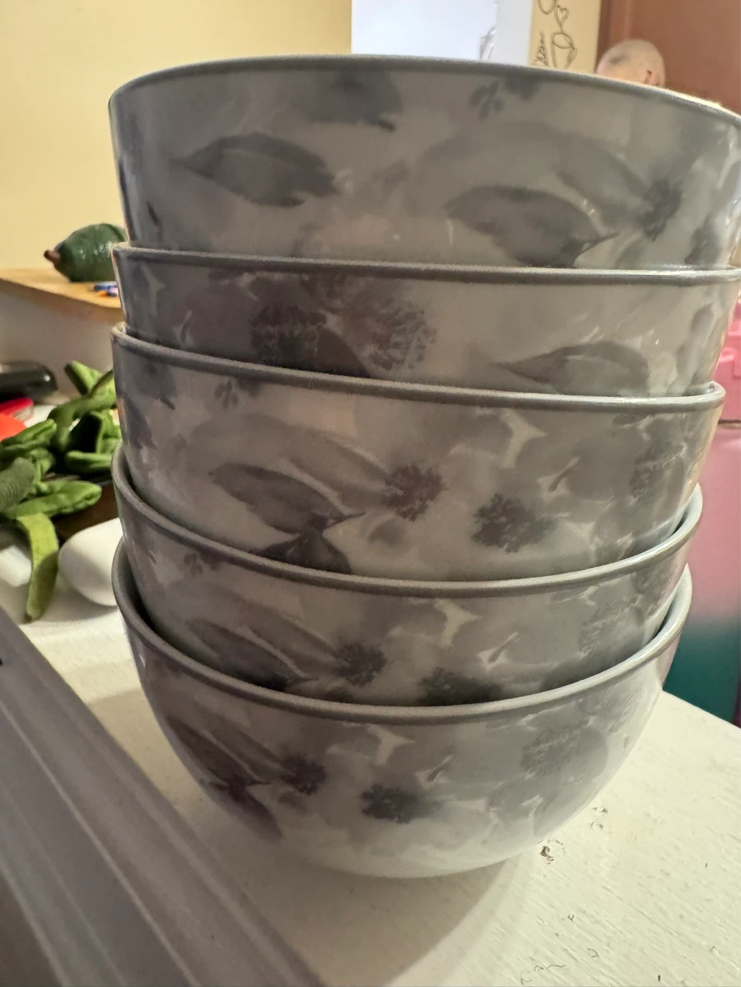 Set of 5 Over and Back Porcelain Bowls - photo 2