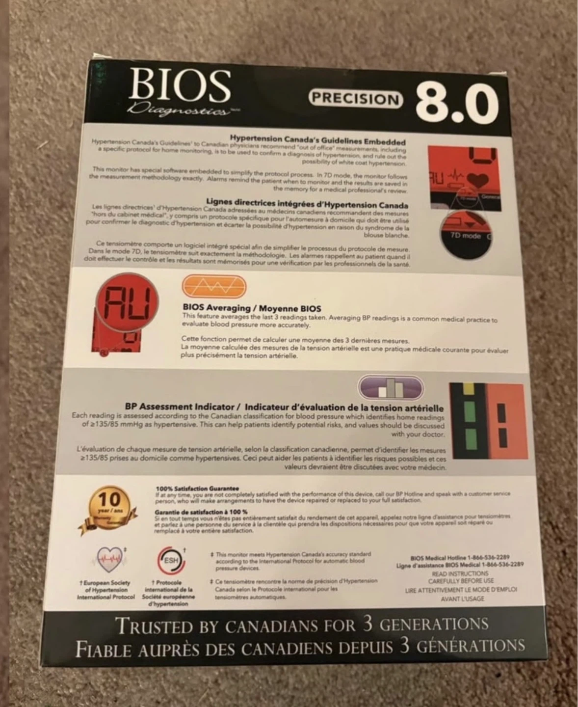 bio diagnostics precision blood pressure monitor. Not used. - photo 3