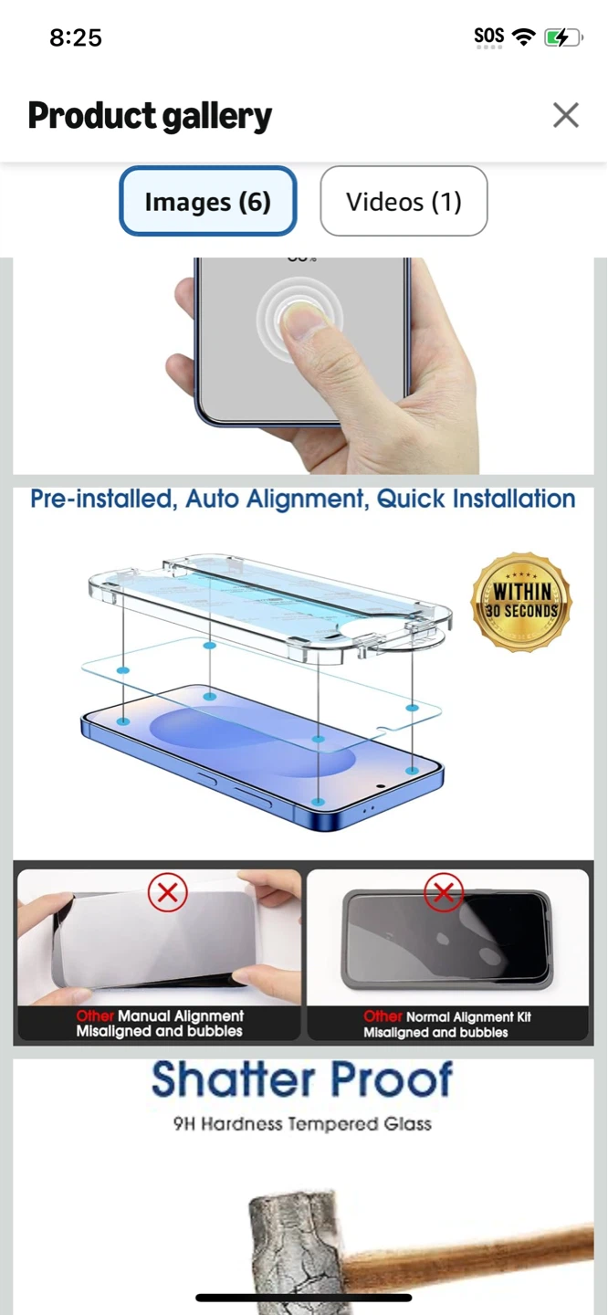New-screen protector (2+2) for Samsung Galaxy S25 6.2" - photo 3