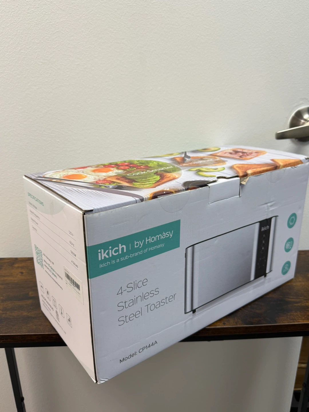ikich 4-Slice Stainless Steel Toaster - photo 2