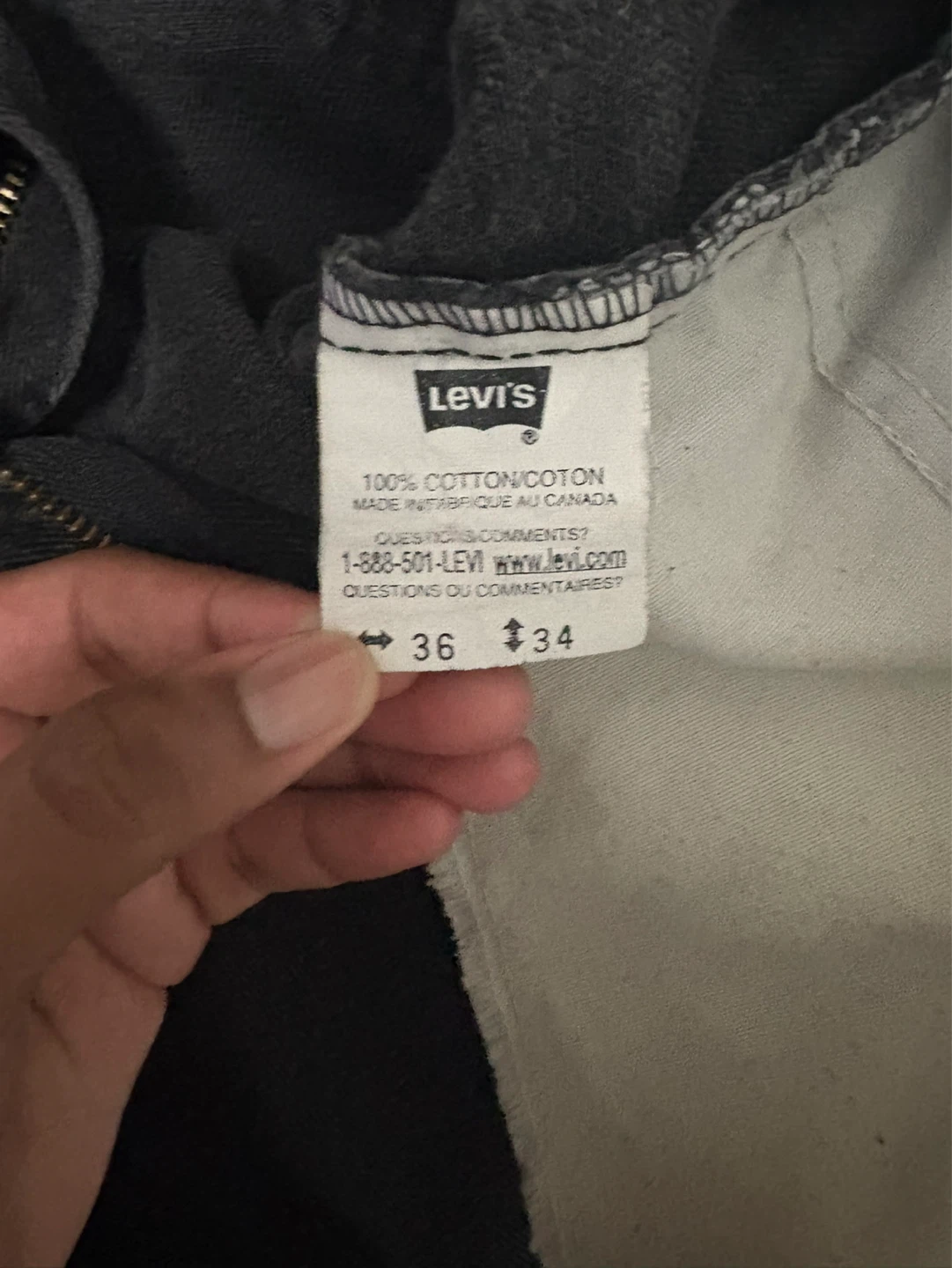 Levi's Black Jeans Size 36/34 - photo 4