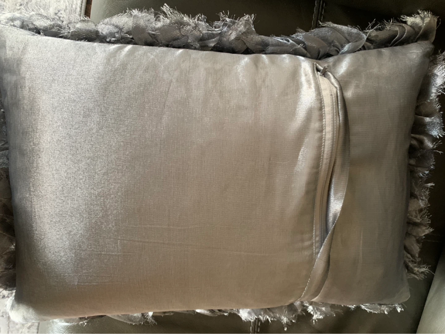 Grey Decorative Throw Pillow - photo 3