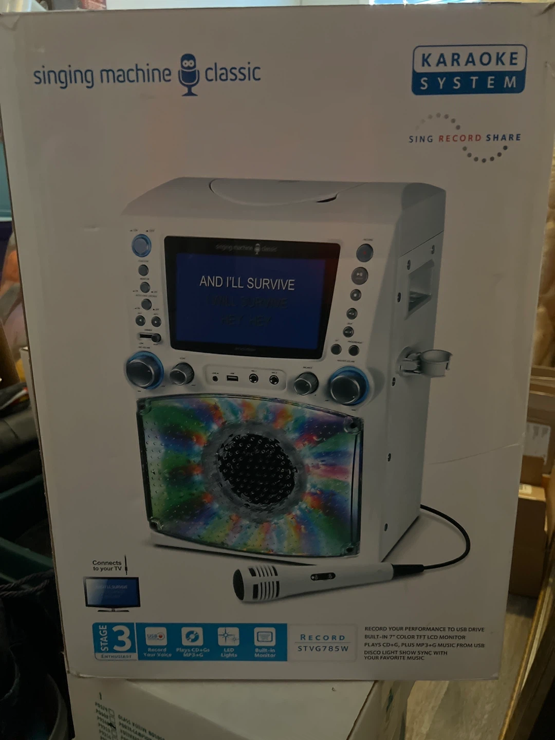 Singing Machine Classic Karaoke System STVG785W