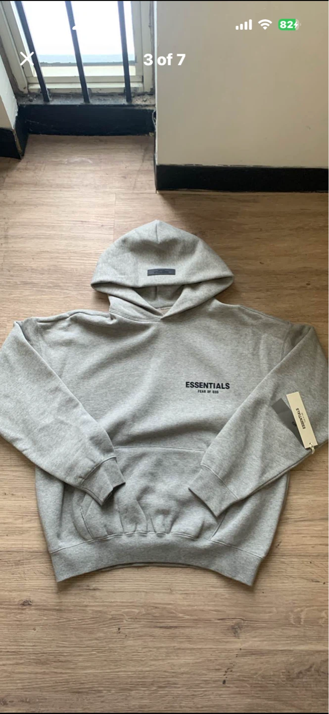New Essentials Fear of God Grey Hoodie