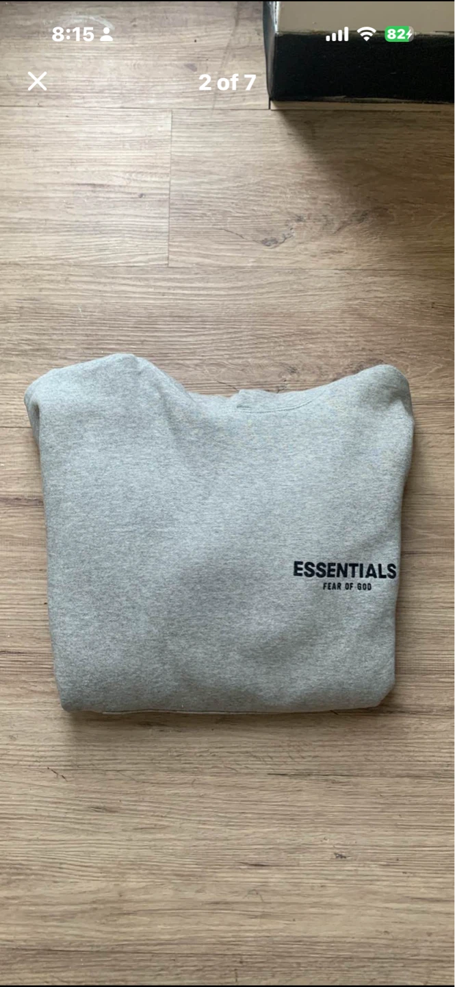 New Essentials Fear of God Grey Hoodie - photo 3