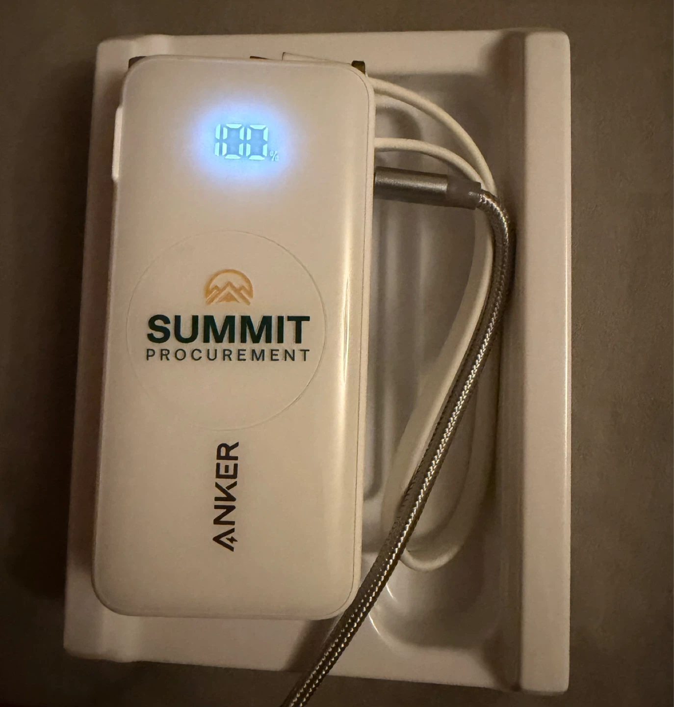 Anker Power Bank 10000mAh with Built-in USB-C Cable