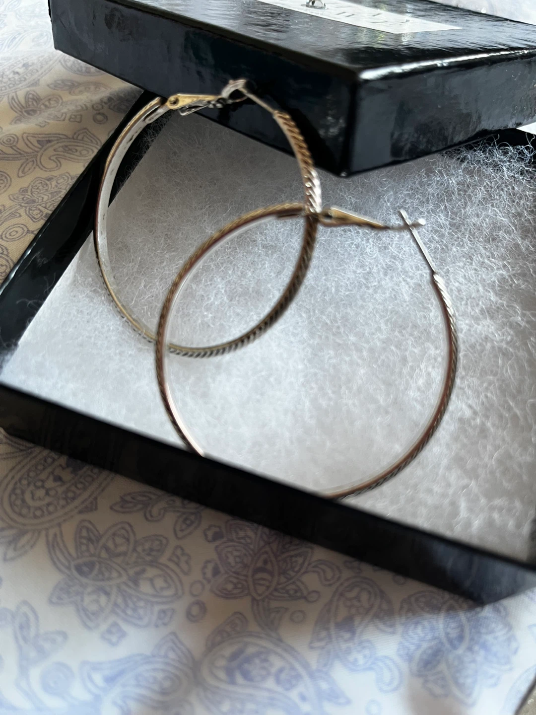 LARGE Silver Hoop Earrings