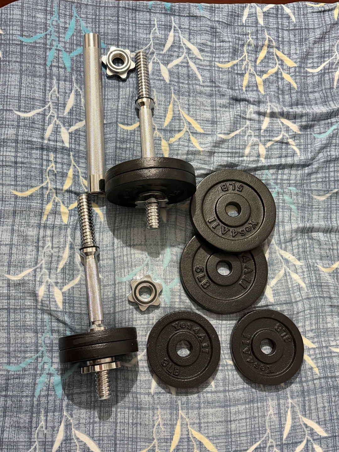 Adjustable Dumbbell Set with Weight Plates - photo 2