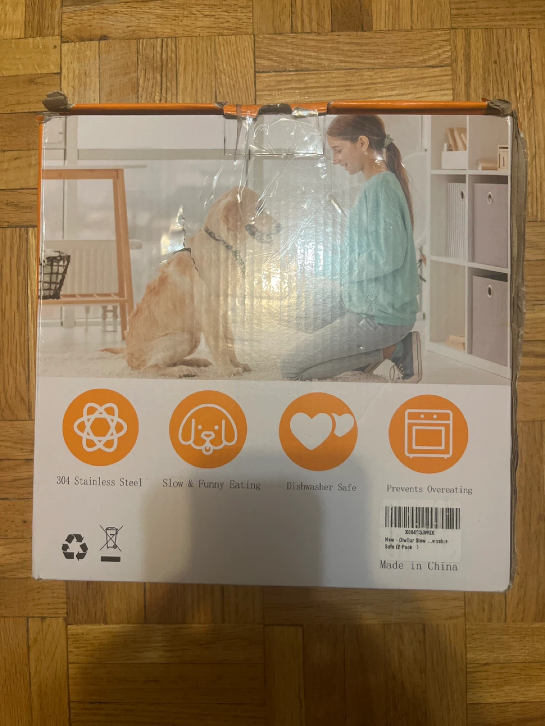 Oiwlipr 2 Pack Slow Feeder Dog Bowls - photo 2