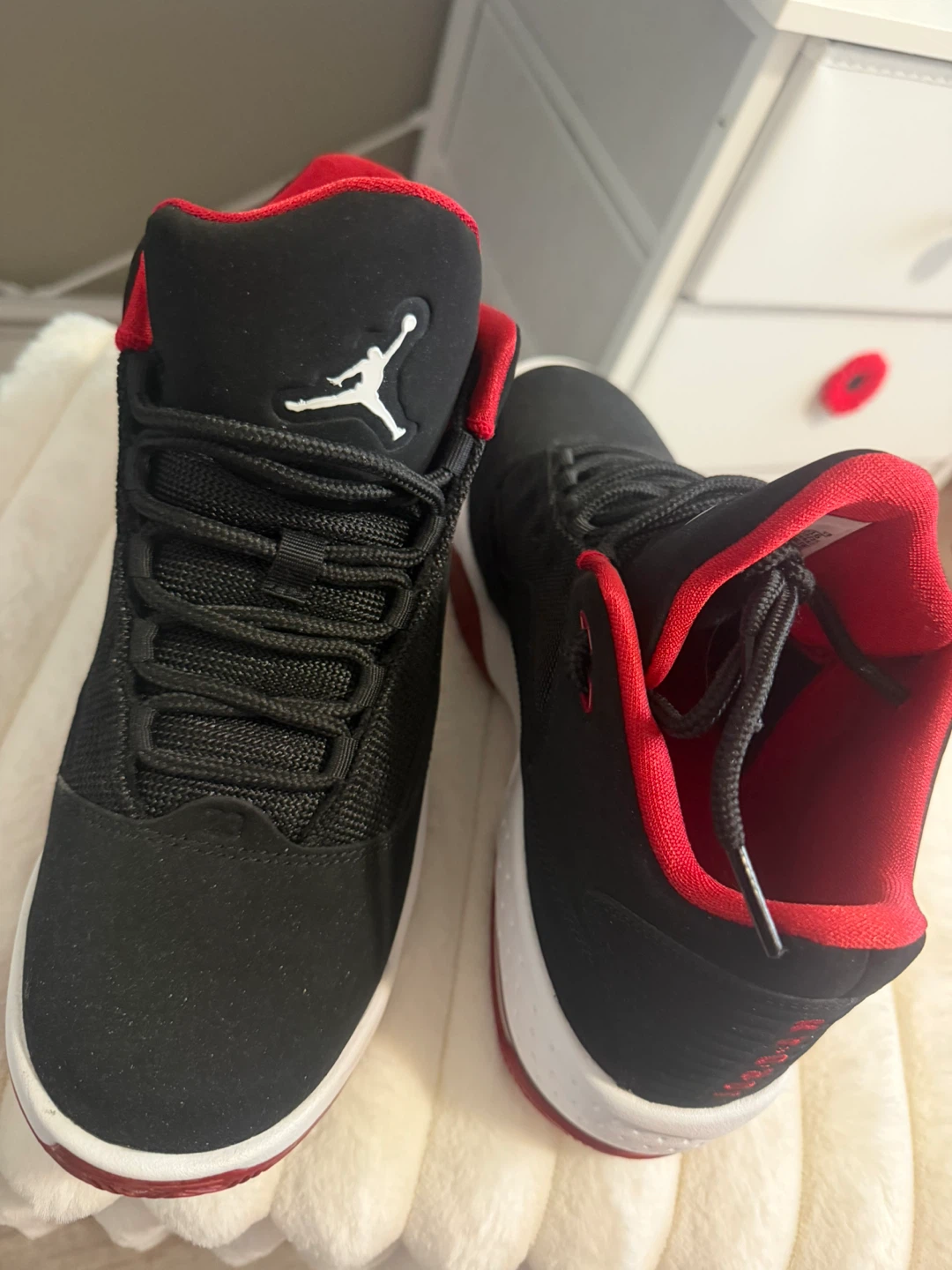 Jordan Sneakers Black Red - photo 5