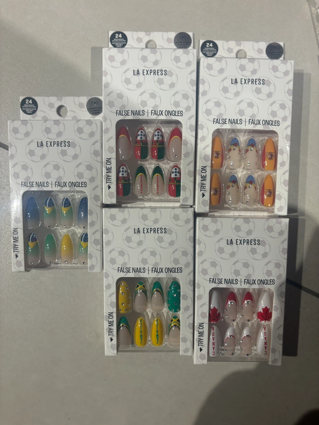 Portugal/Spain/Brazil/Jamaica/ Canada nails!