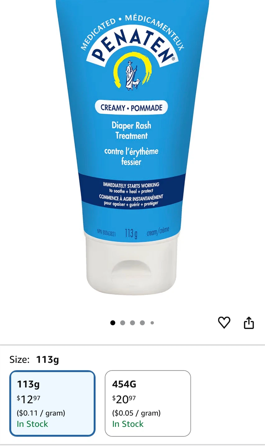 Brand New Penaten Diaper Rash Cream - photo 3