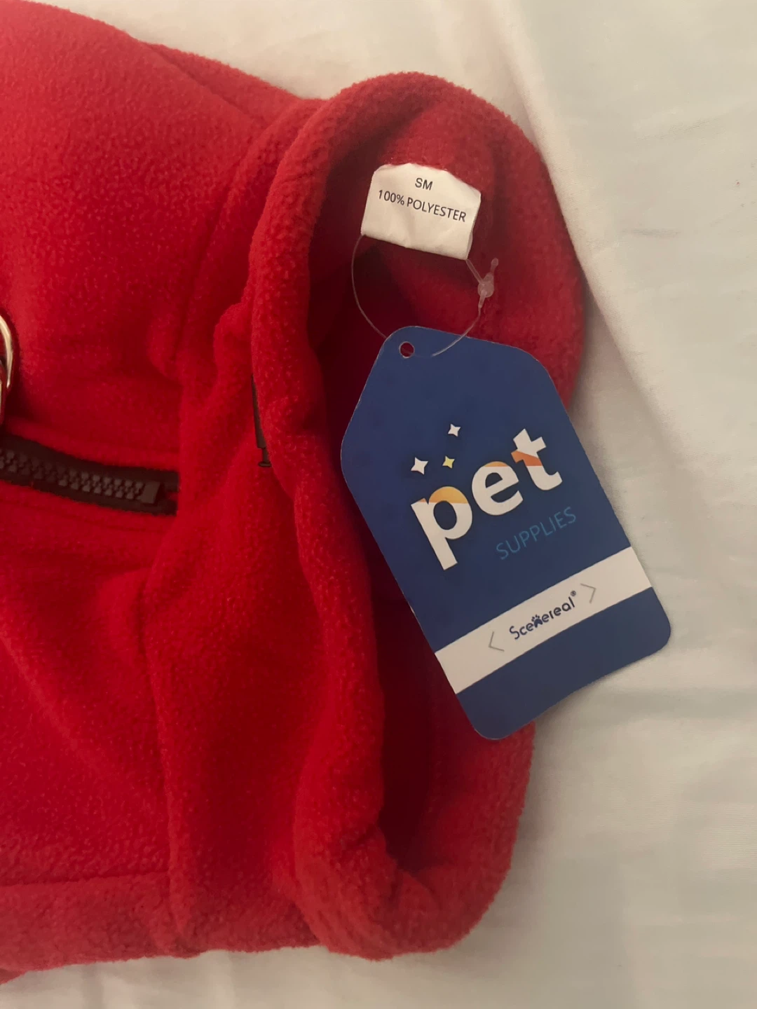 Pet Supplies Red Fleece Dog Jumpsuit Size SM - photo 3
