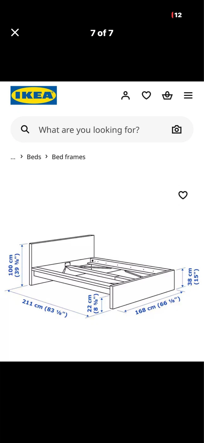 IKEA Queen Bed Frame with Headboard - Light Wood - photo 3