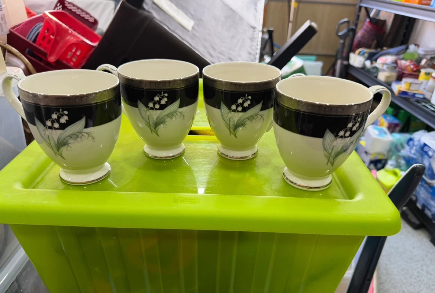 Set of 4 Lily of the Valley Cups