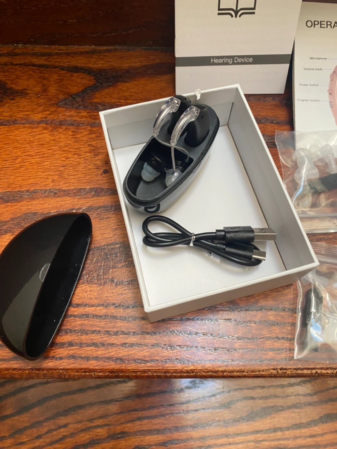 Rechargeable Hearing Aids with Charging Case and Accessories - photo 4