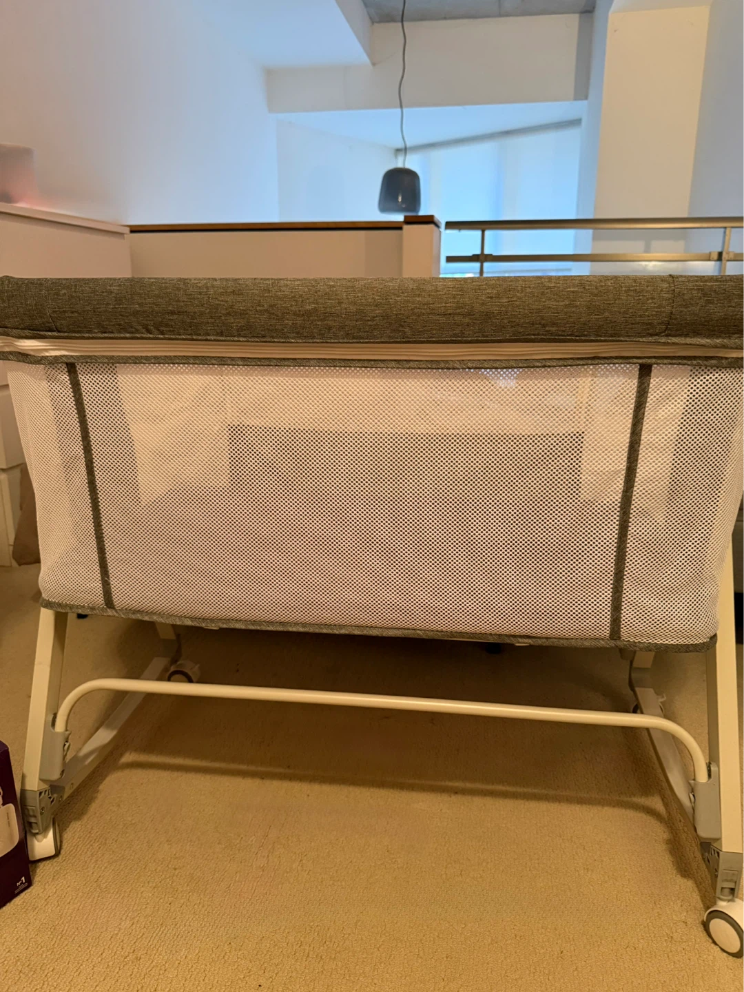 Grey Bassinet with Mosquito Net - photo 3