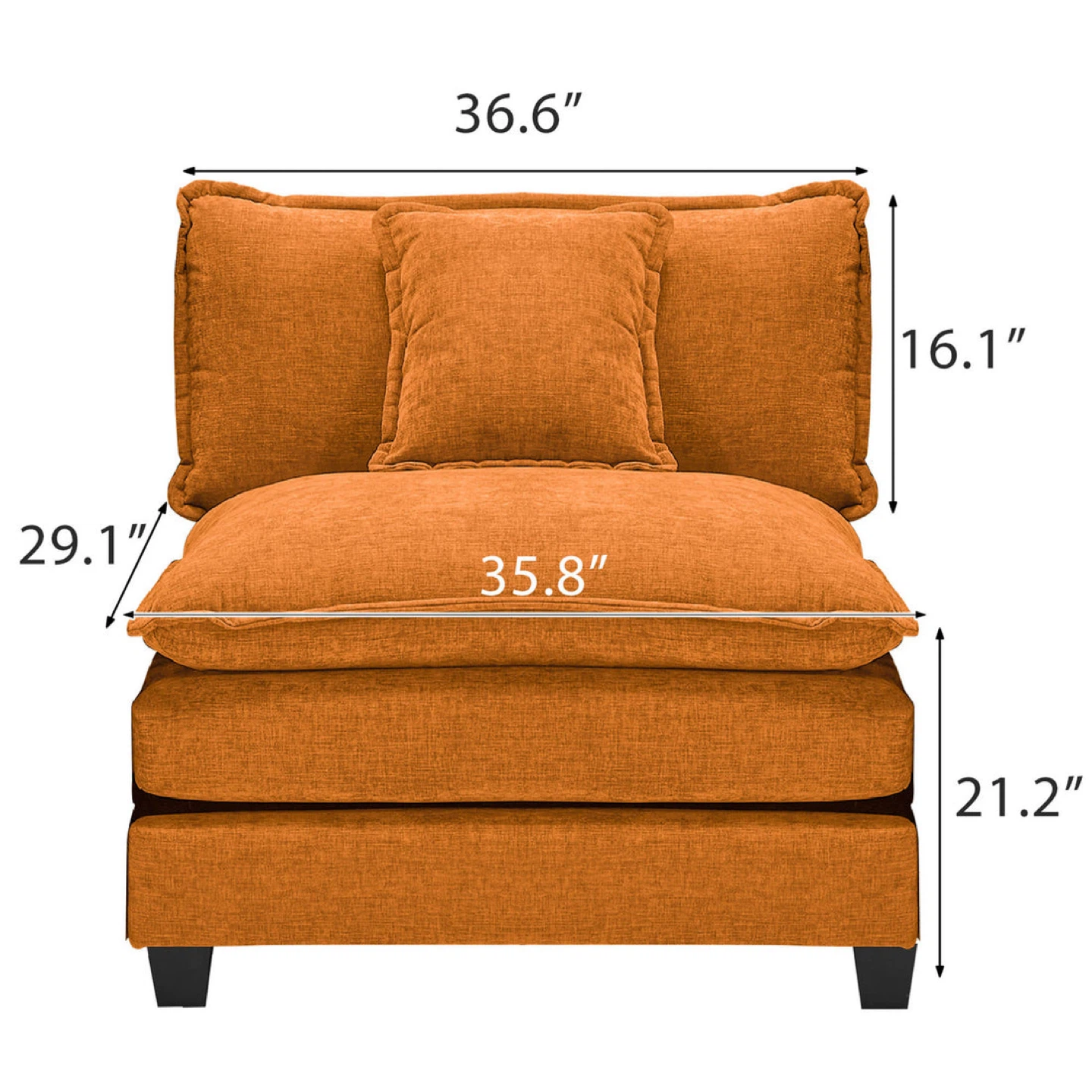 Orange Accent Chair