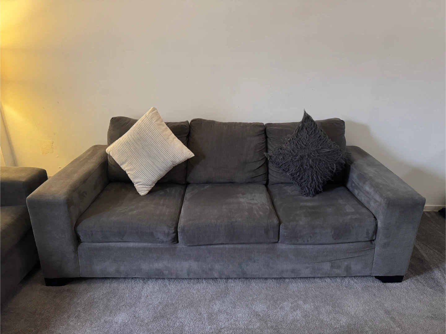 Leon's Fava Sofa and Loveseat Set - Grey - photo 2