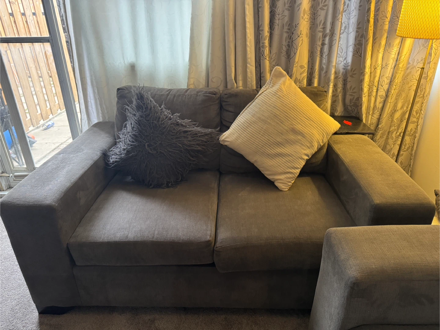Leon's Fava Sofa and Loveseat Set - Grey - photo 3