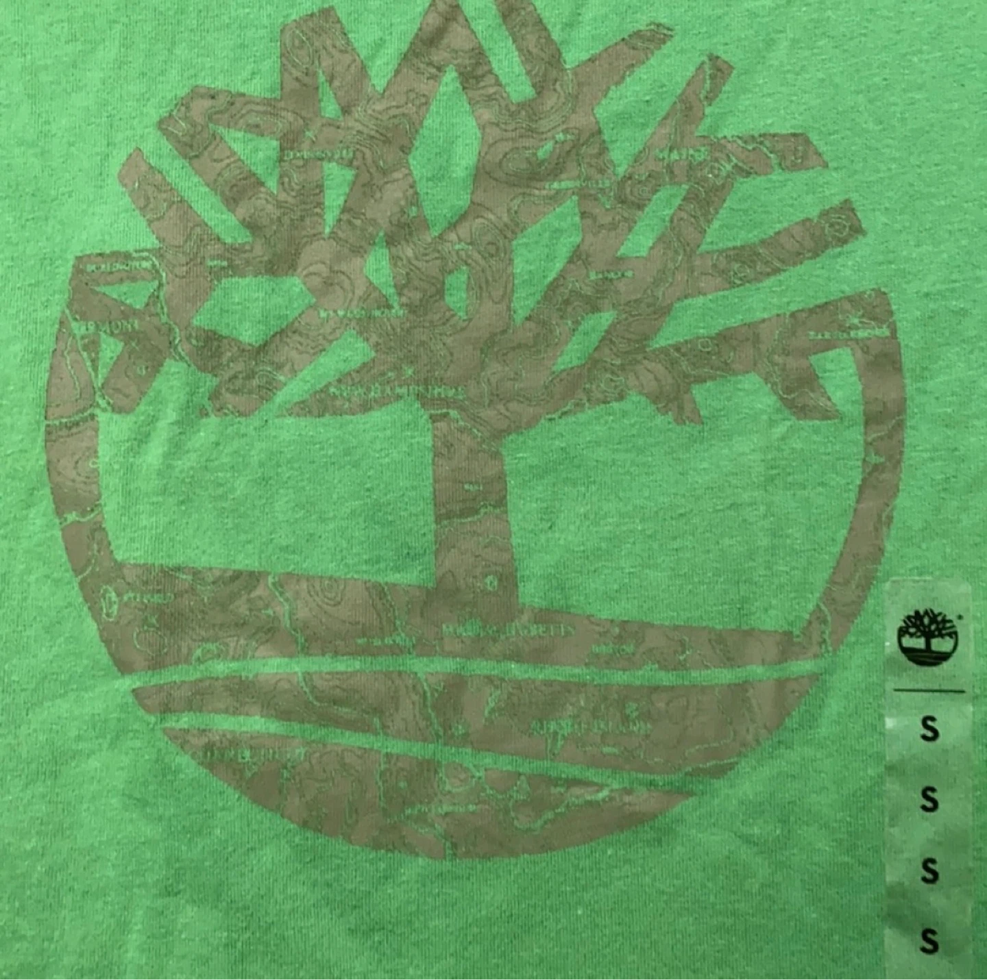 Timberland Green Cotton T-Shirt - Size S/P - photo 3