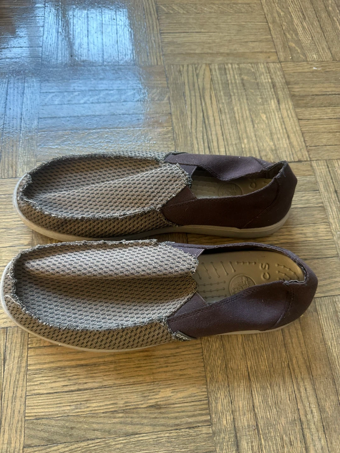 Crocs Brown Slip-On Loafers