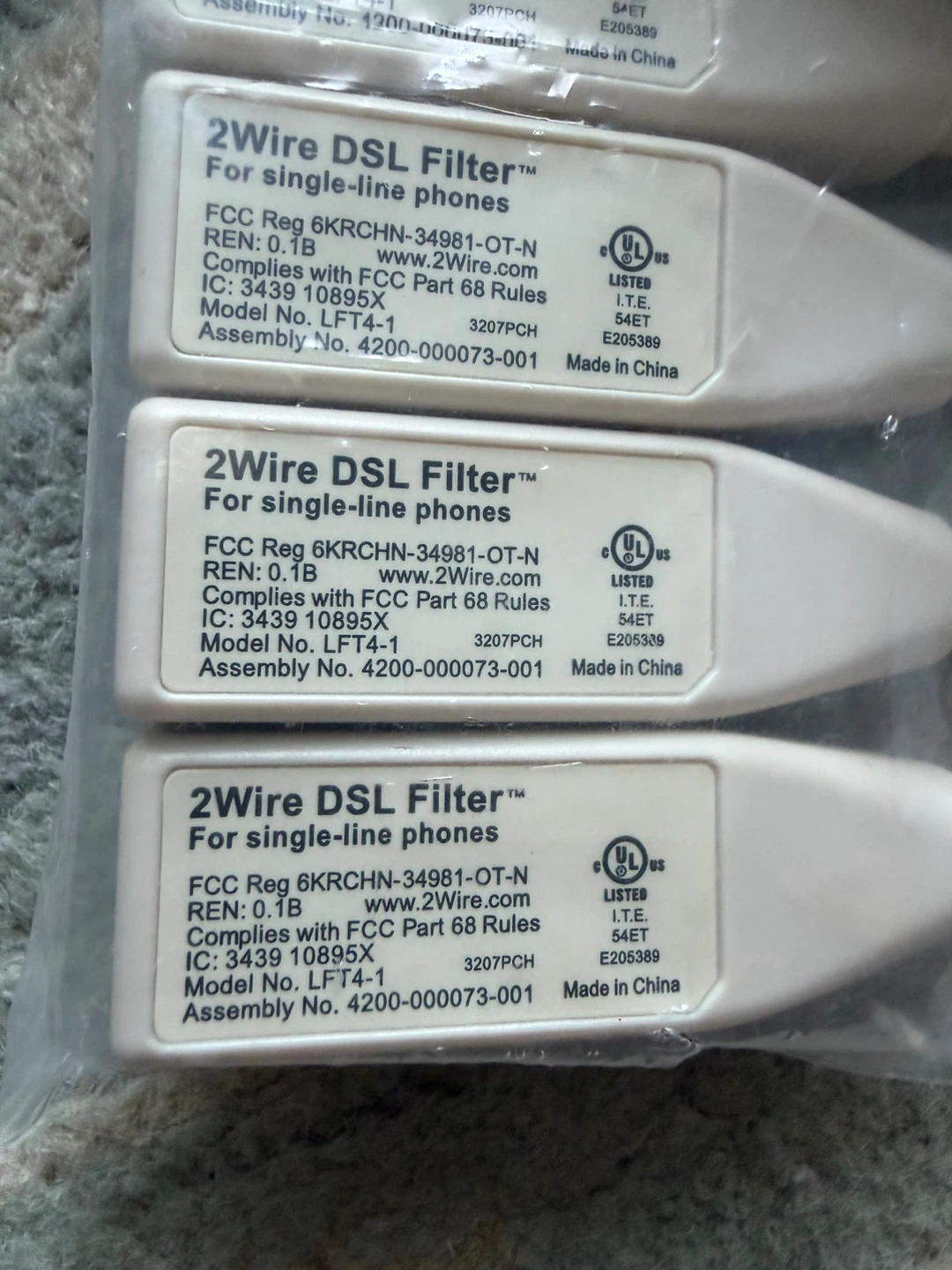 DSL Filter + 50ft Phone Extension Cable Set - photo 2