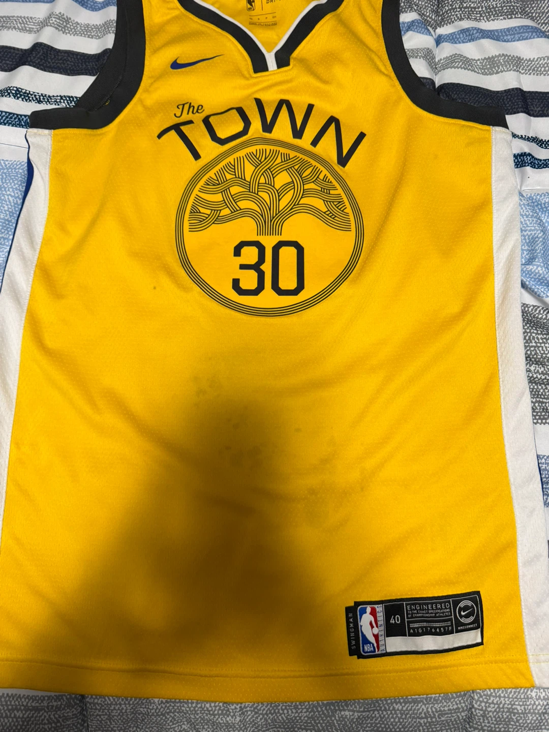 Nike Stephen Curry Golden State Warriors Jersey-Size 40 - photo 2