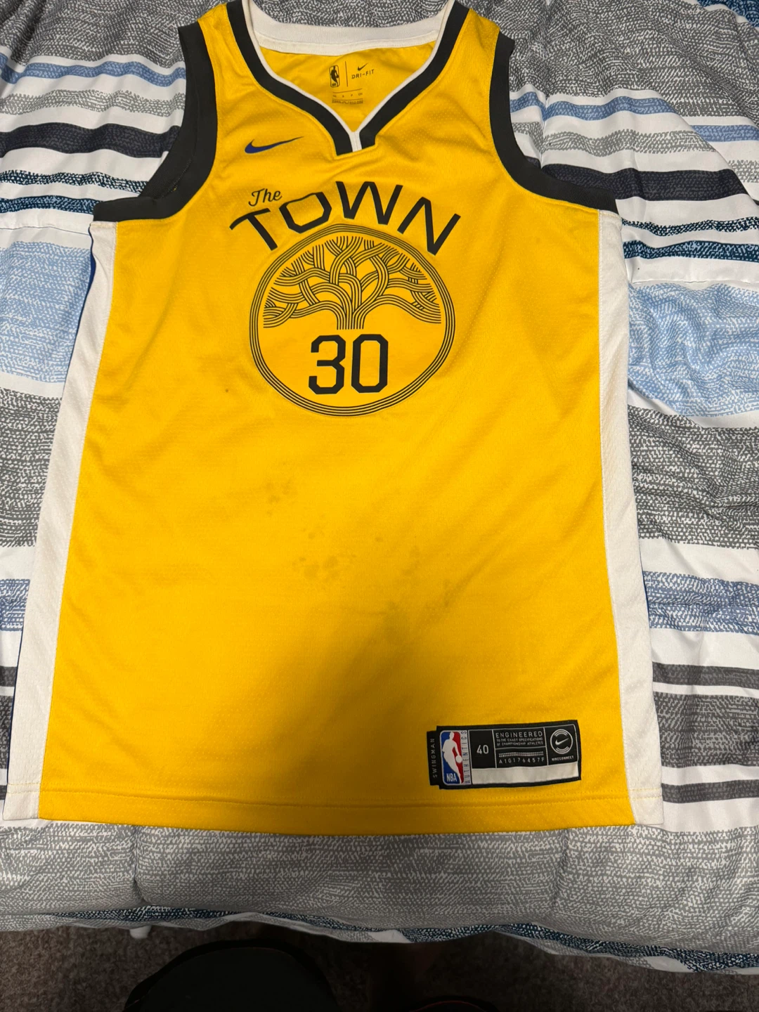 Nike Stephen Curry Golden State Warriors Jersey-Size 40