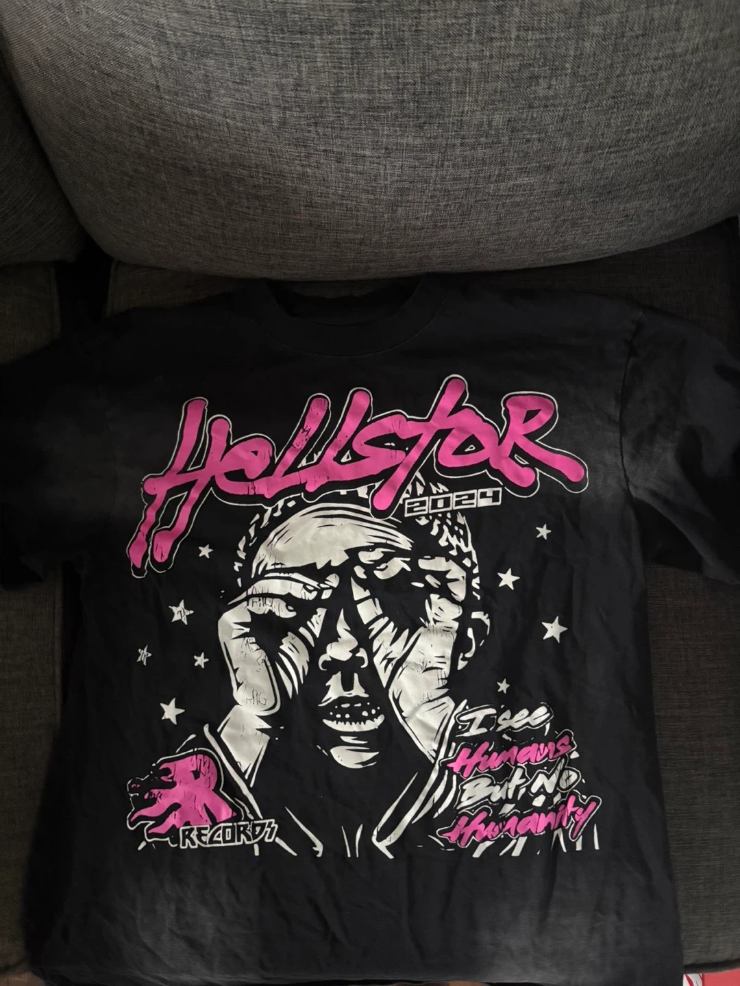Hellstar "I See Humans But No Humanity" Black T-Shirt