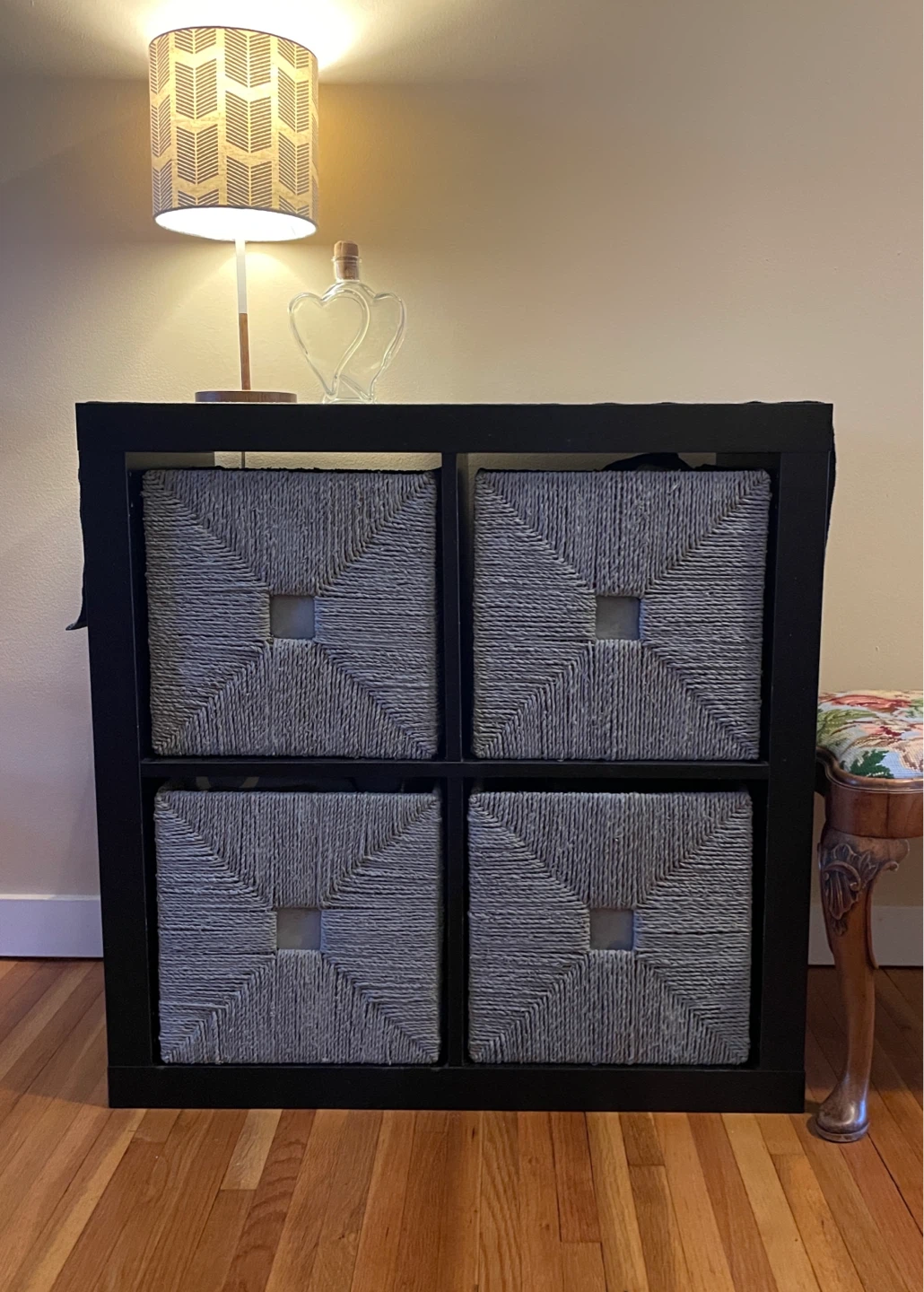 IKEA Kallax 4-Cube Storage Unit with Baskets