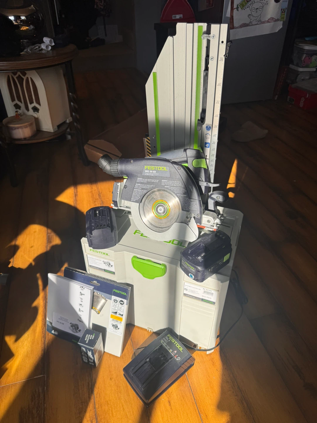 Festool HKC 55 EB Circular Saw System with Track and Batteries