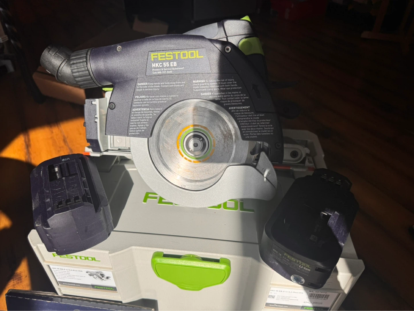 Festool HKC 55 EB Circular Saw System with Track and Batteries - photo 4