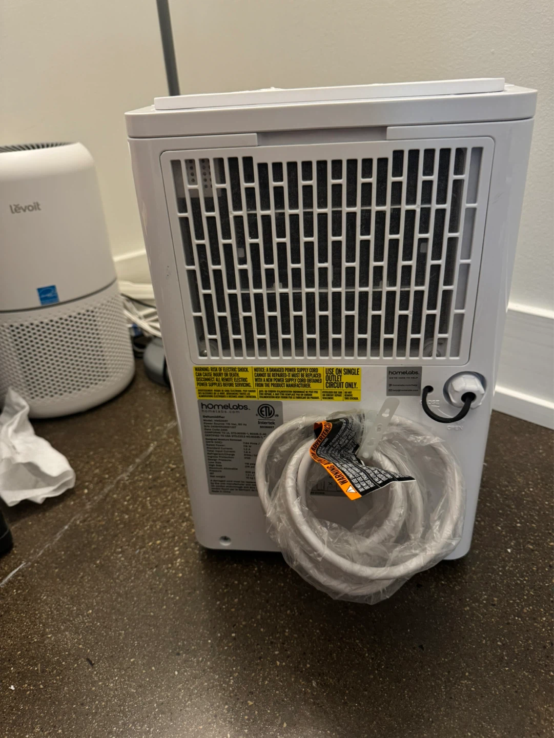 [Moving Sale] hOmeLabs 1,000 Sq. Ft Portable Dehumidifier - photo 4