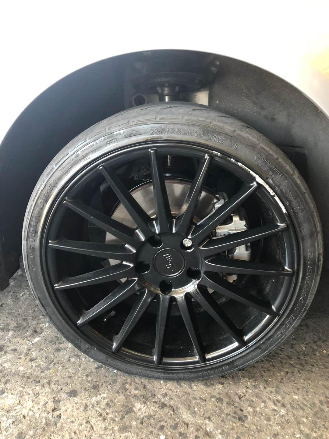 Black Glossy 19" Alloy Wheels with Tires