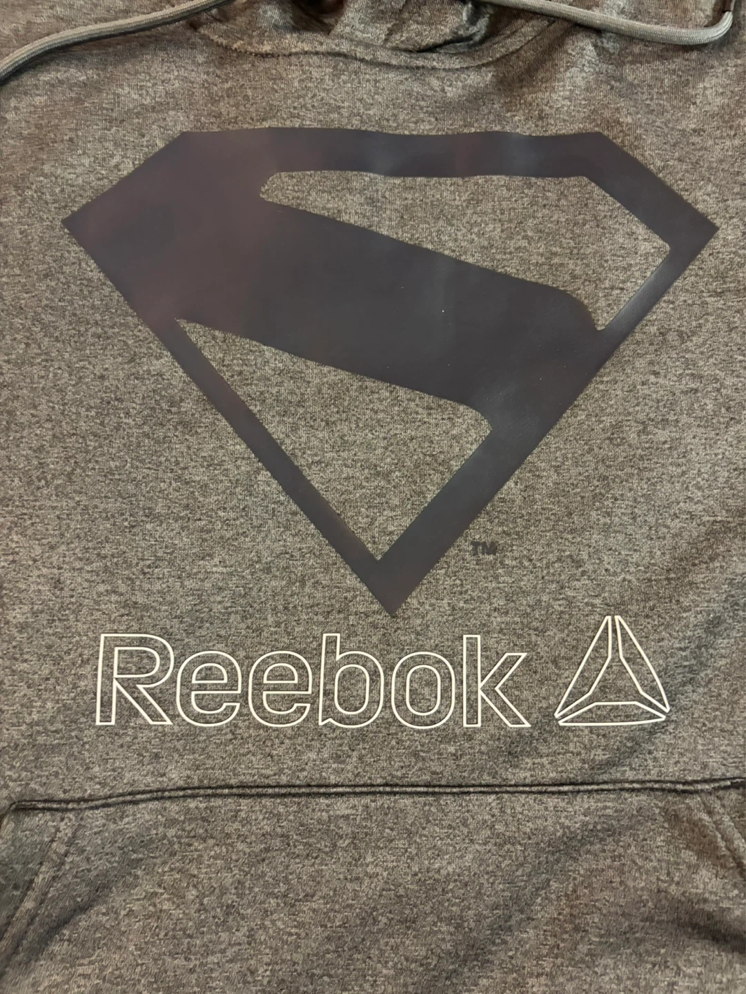 New Reebok Superman Grey Hoodie Small - photo 4