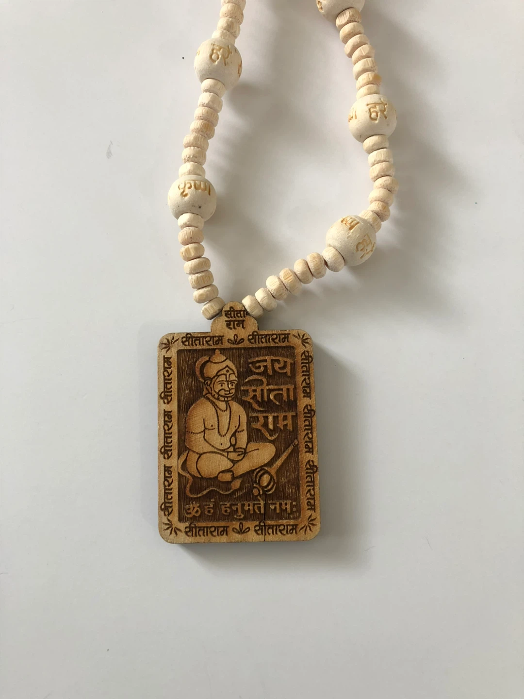 Tulsi mala with Hanuman Pendant - photo 2