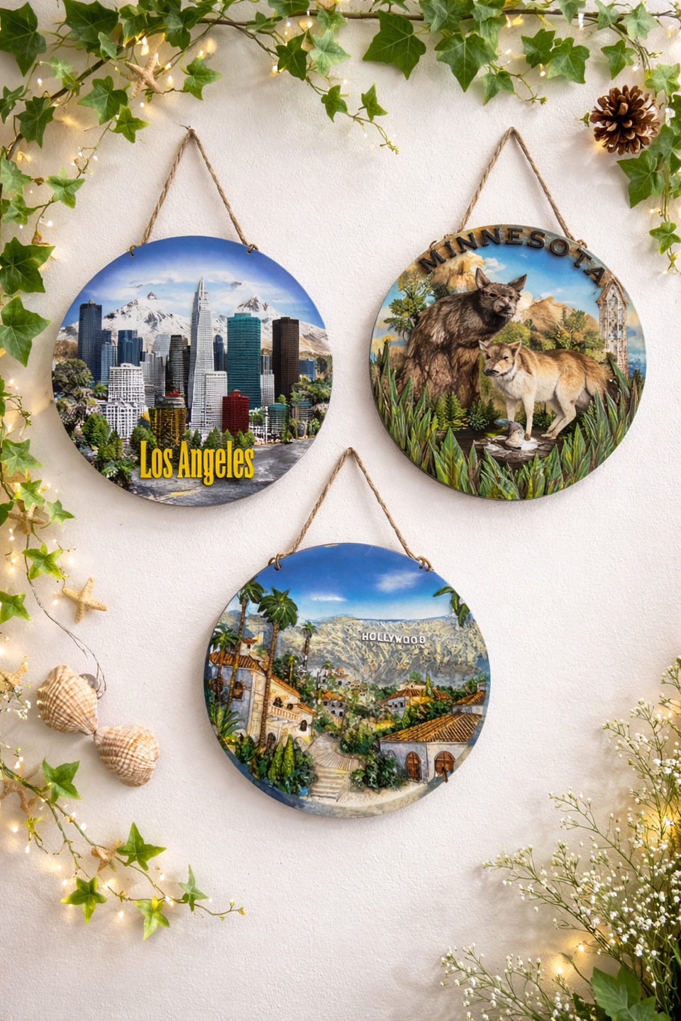 Wall decor Los Angeles Cityscape Souvenir Plaque - photo 4