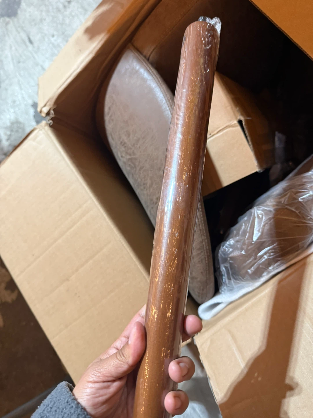 Garvee Set of 2 Mid Century Modern PU Leather Dining Chairs - photo 4