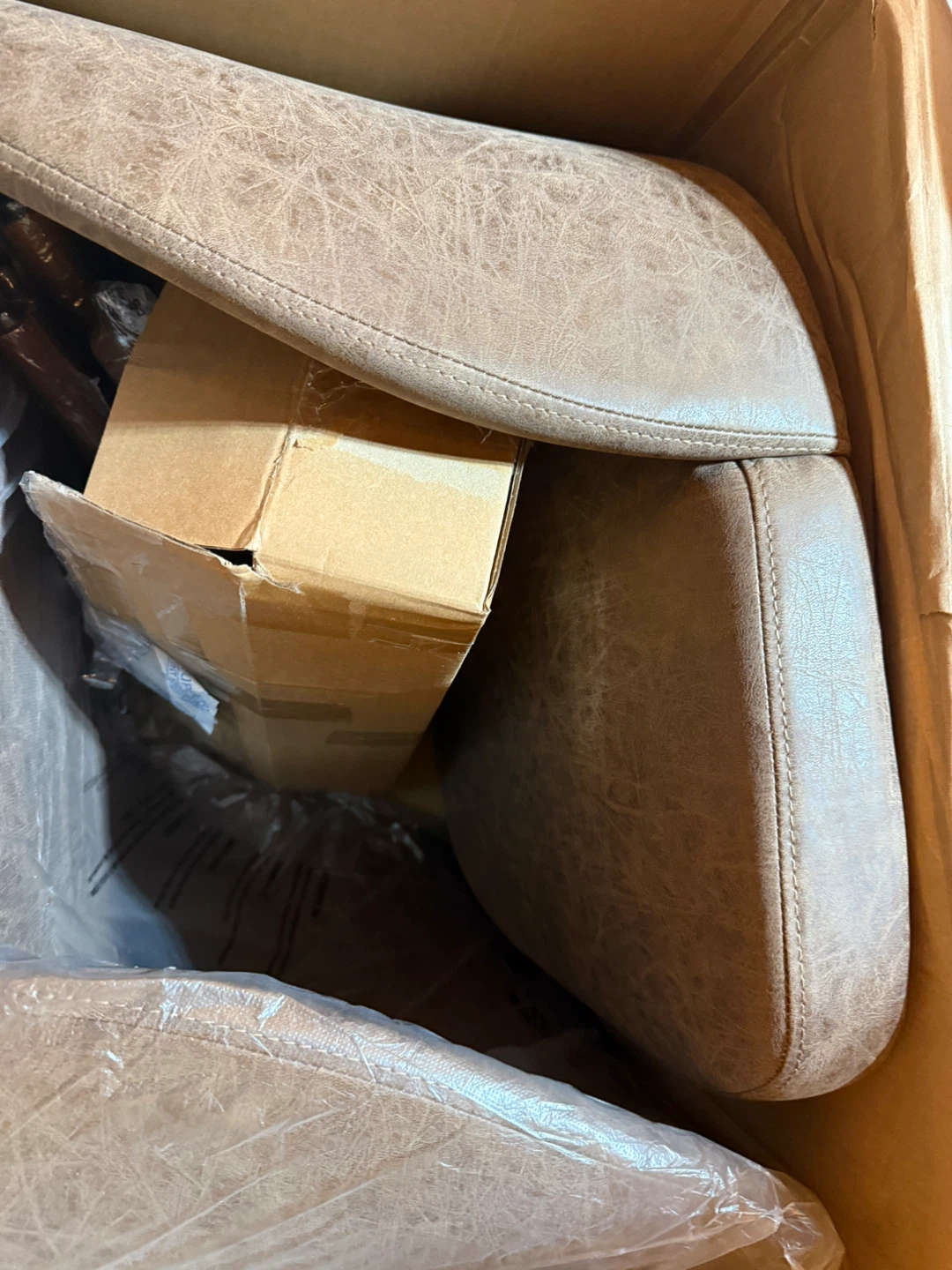Garvee Set of 2 Mid Century Modern PU Leather Dining Chairs - photo 3