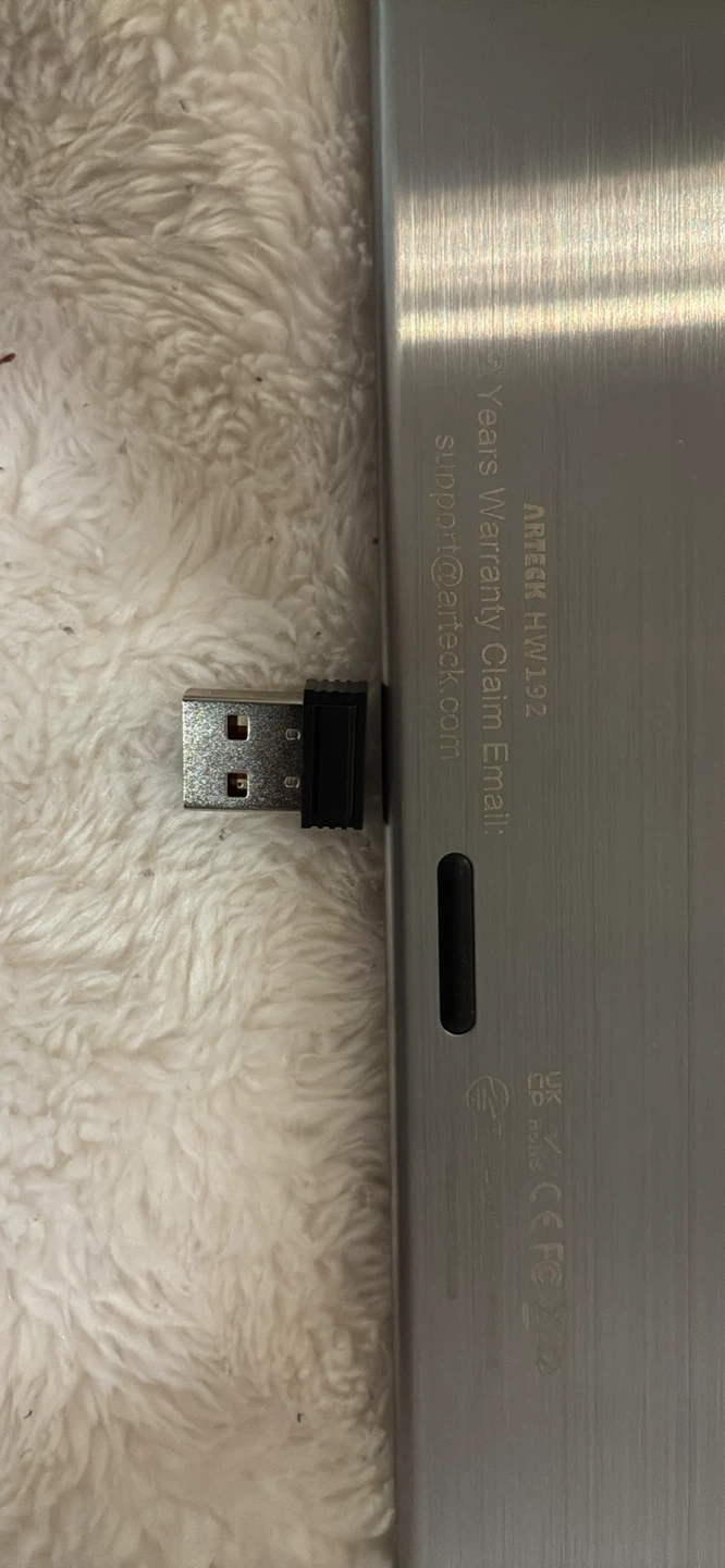 Arteck HW192 Universal Stainless Steel 2.4G Wireless Keyboard