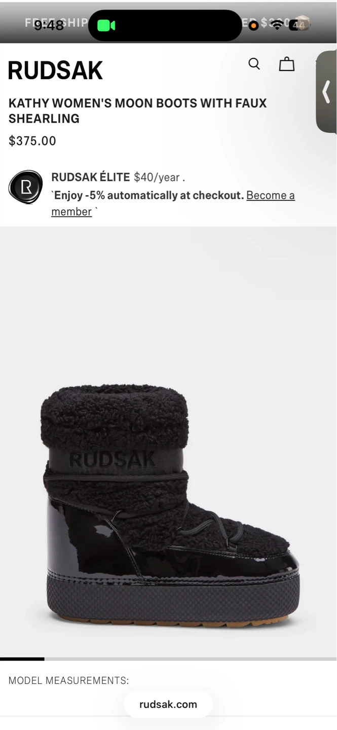 Rudsak Kathy Women’s Moon Boots Size: US 5/6, EU 36-37)