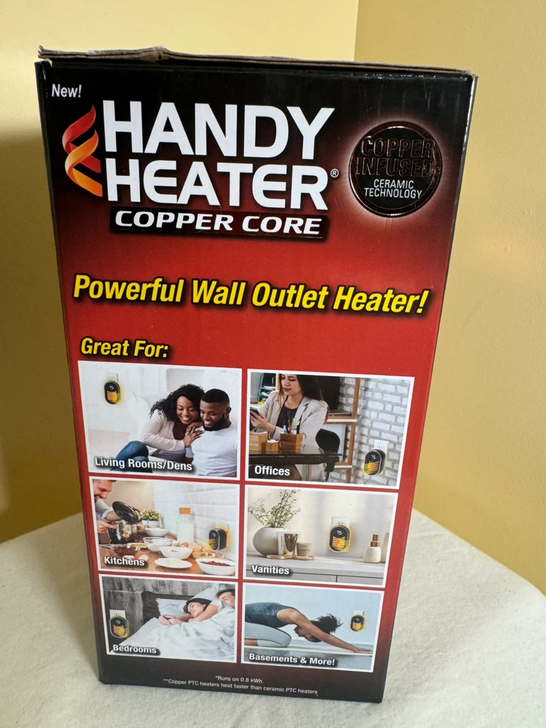 Handy Heater Copper Core Powerful Wall Outlet Heater - photo 4