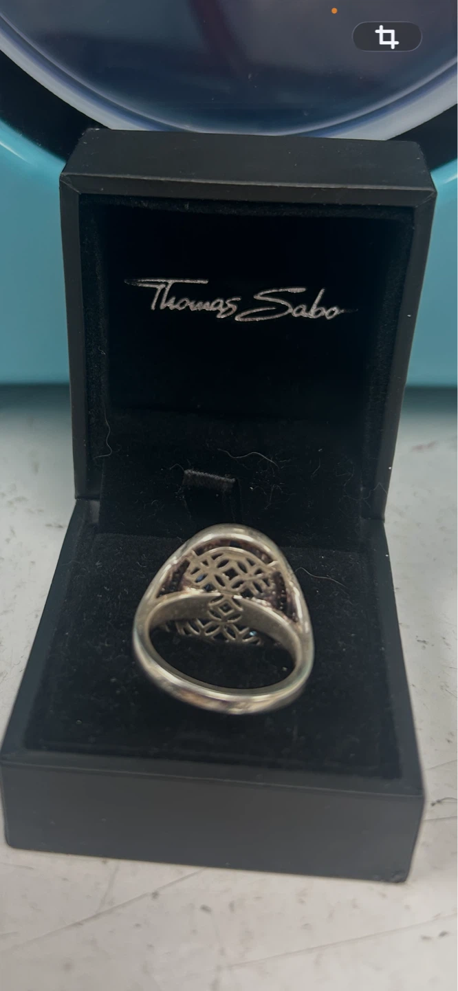 Thomas Sabo Sterling Silver Blue Stone Ring with Box - photo 3