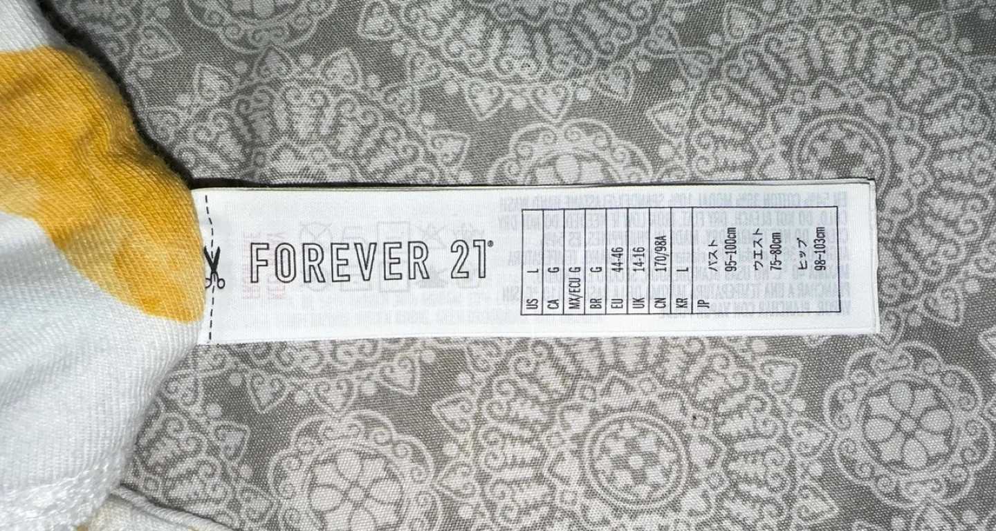Forever 21 White with Lemon Print Bathing Top - photo 3